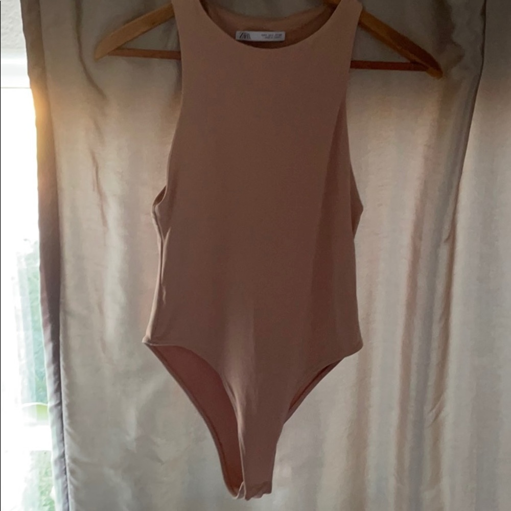 ZARA Nude Bodysuit